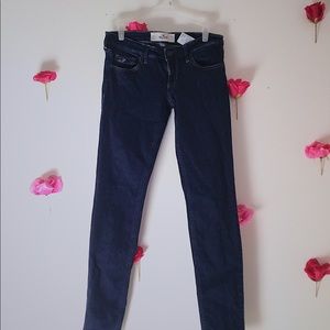 Dark washed skinny jeans/Hollister